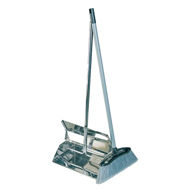 Stainless Steel Lobby Dustpan & Brush Set